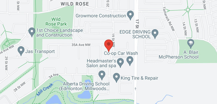 map of 3440 19 ST NW